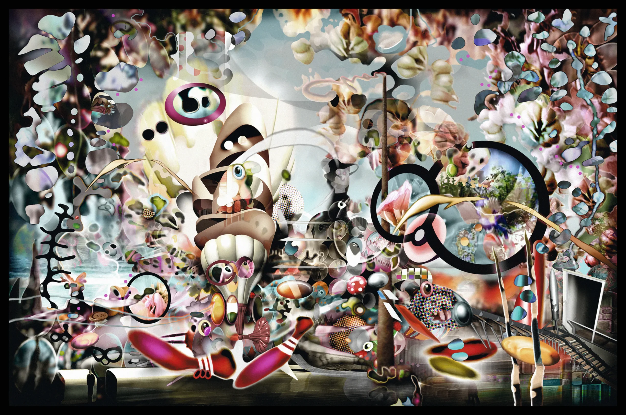 MedicineSquareGarden (ParisHiltonSyndrom) . c-print mounted in shadow-box