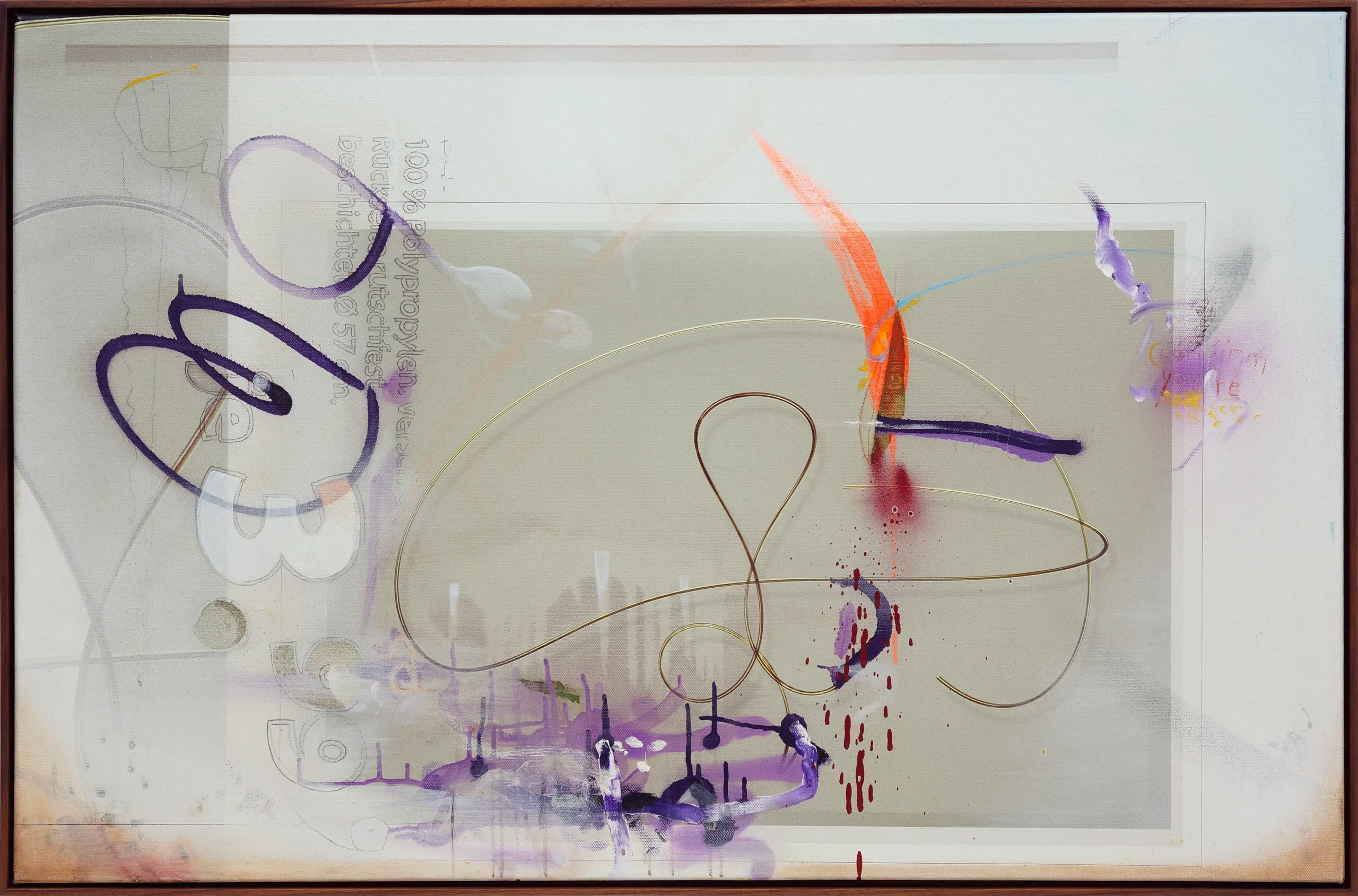o.T. (100%Poly) . oil and mixed media on linen