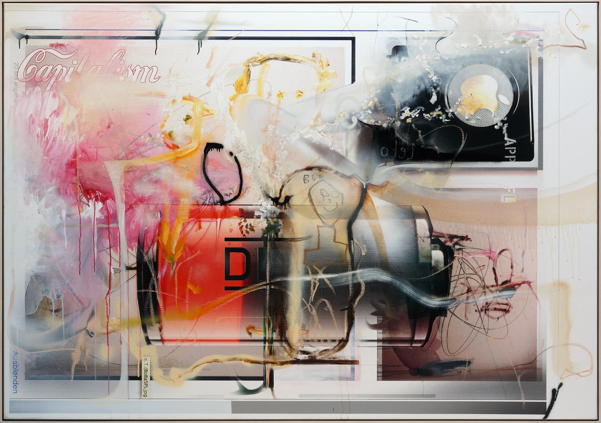 o.T. (BoBaBobCPTL) . oil and mixed media on linen