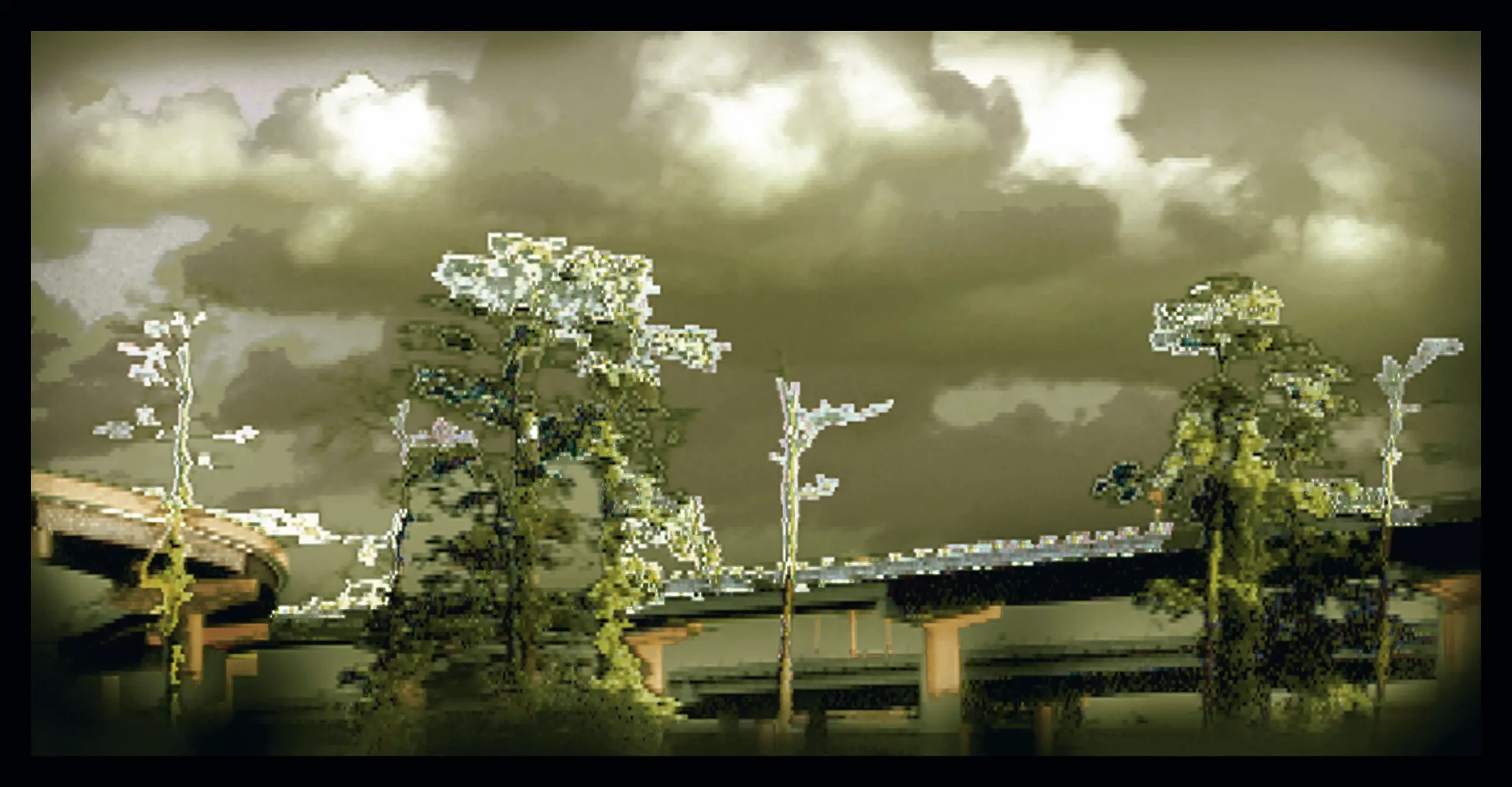 DigitaleLandschaft31112 . c-print mounted in shadow-box