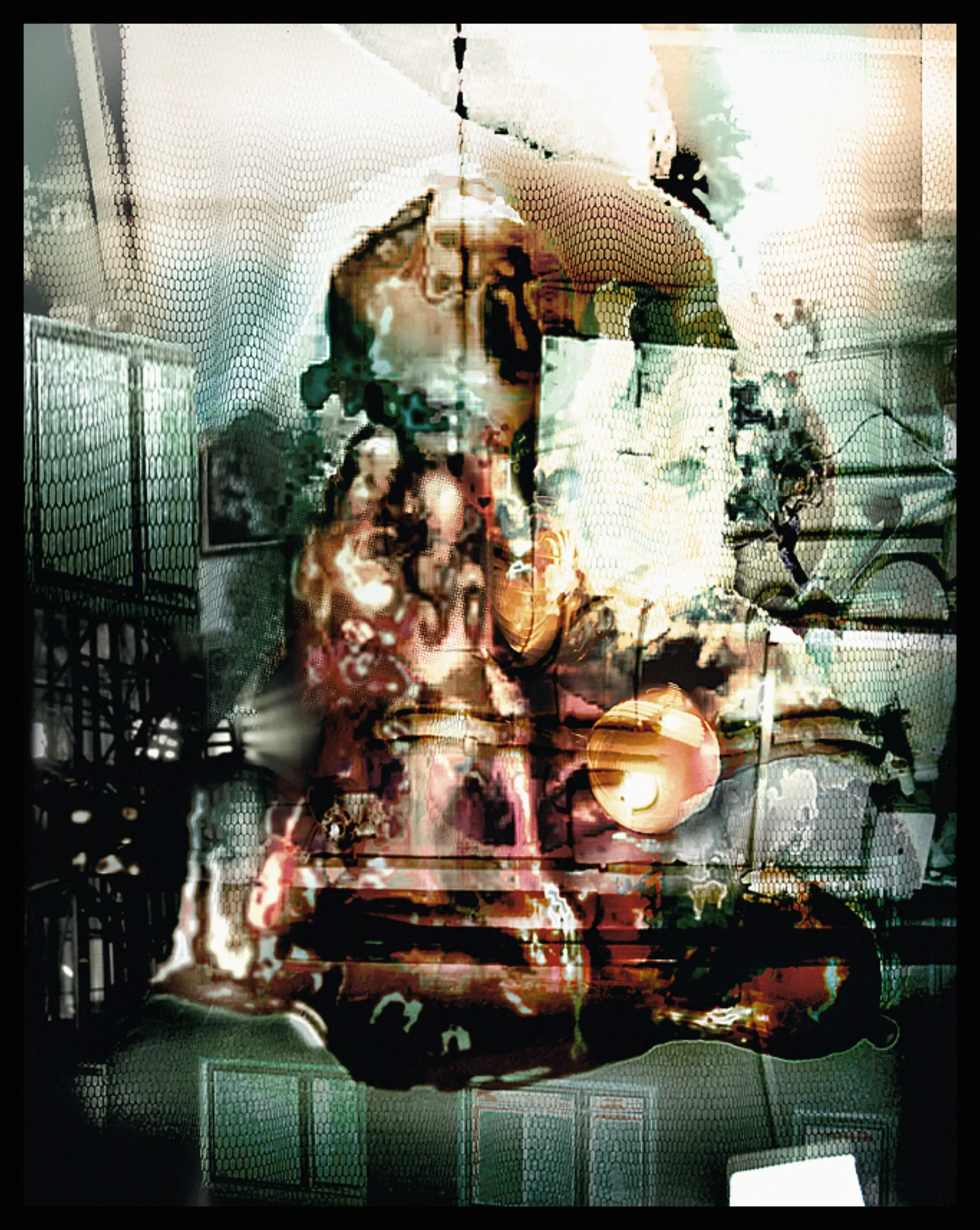 Strahlenfrauen . c-print mounted in shadow-box