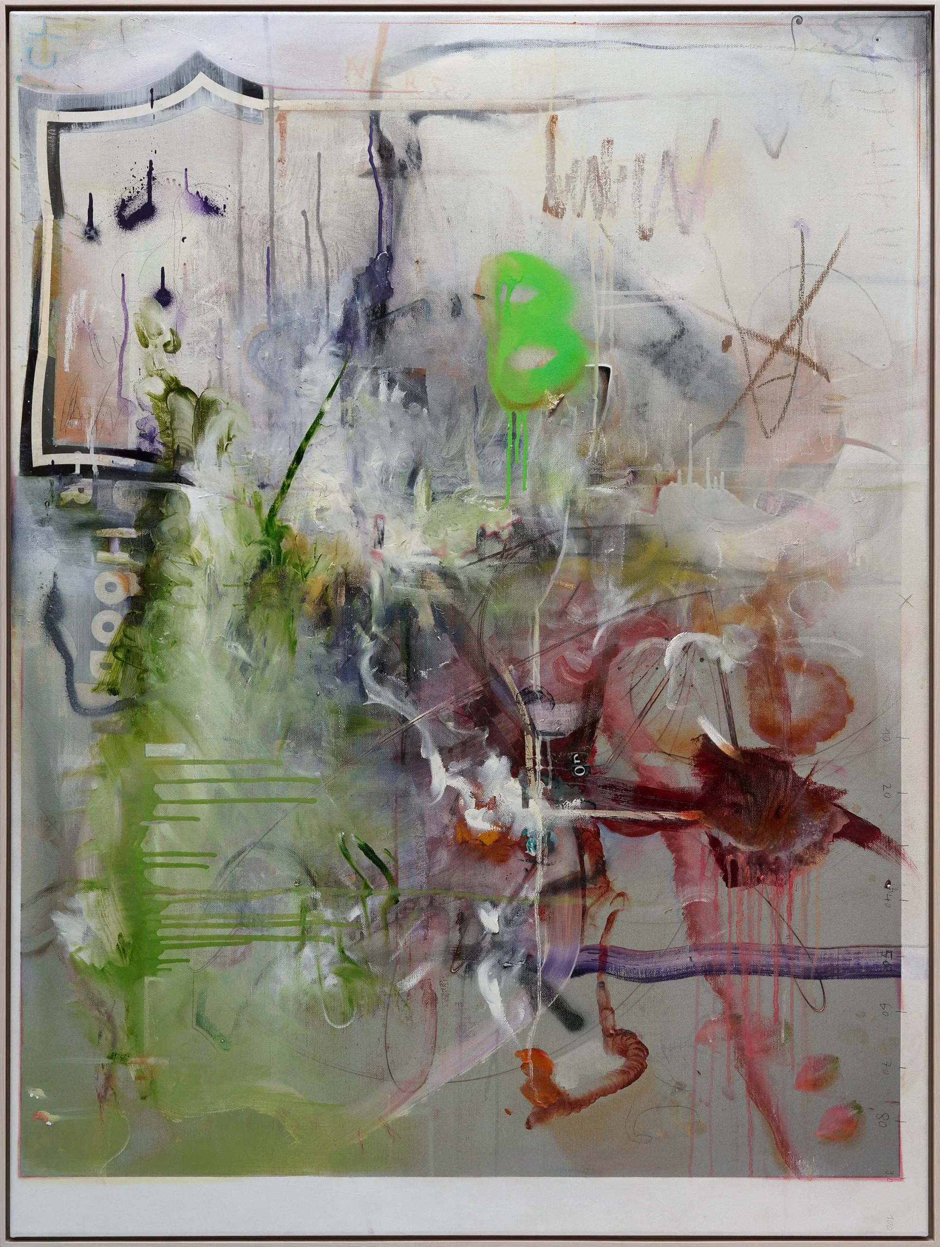 o.T. (BoBaRHOOD) . oil and mixed media on linen