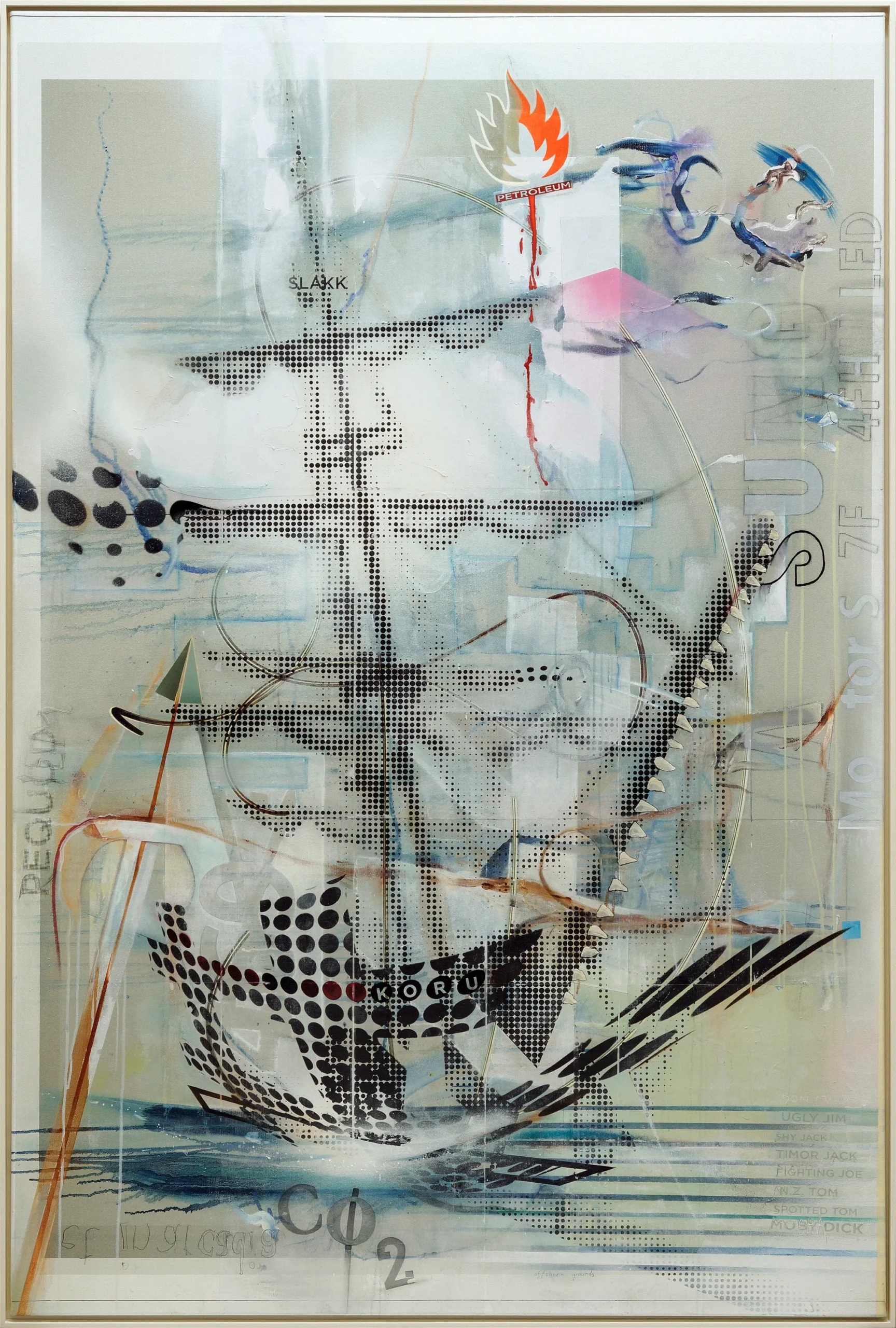 o.T. (RequiemMD) . oil and mixed media on linen