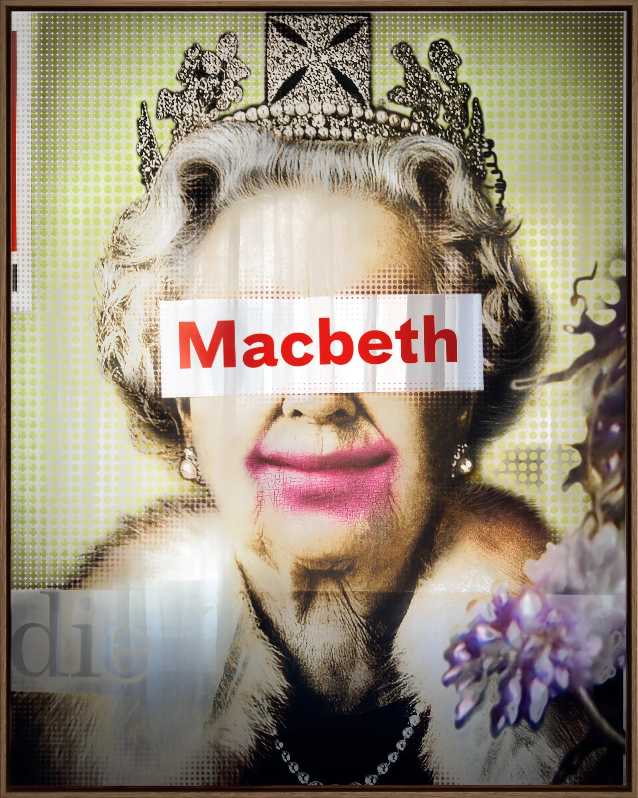 Macbeth . pigment print on dibond mirror